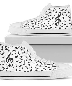 Music Lover - Musical Notes High Top Shoes V1