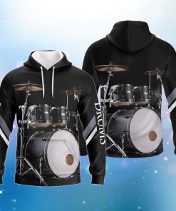 Music Lover - Black Drums Pullover Hoodie