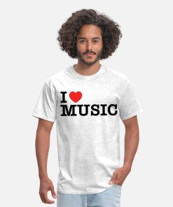 Music Lover - I Love Music White T-Shirt