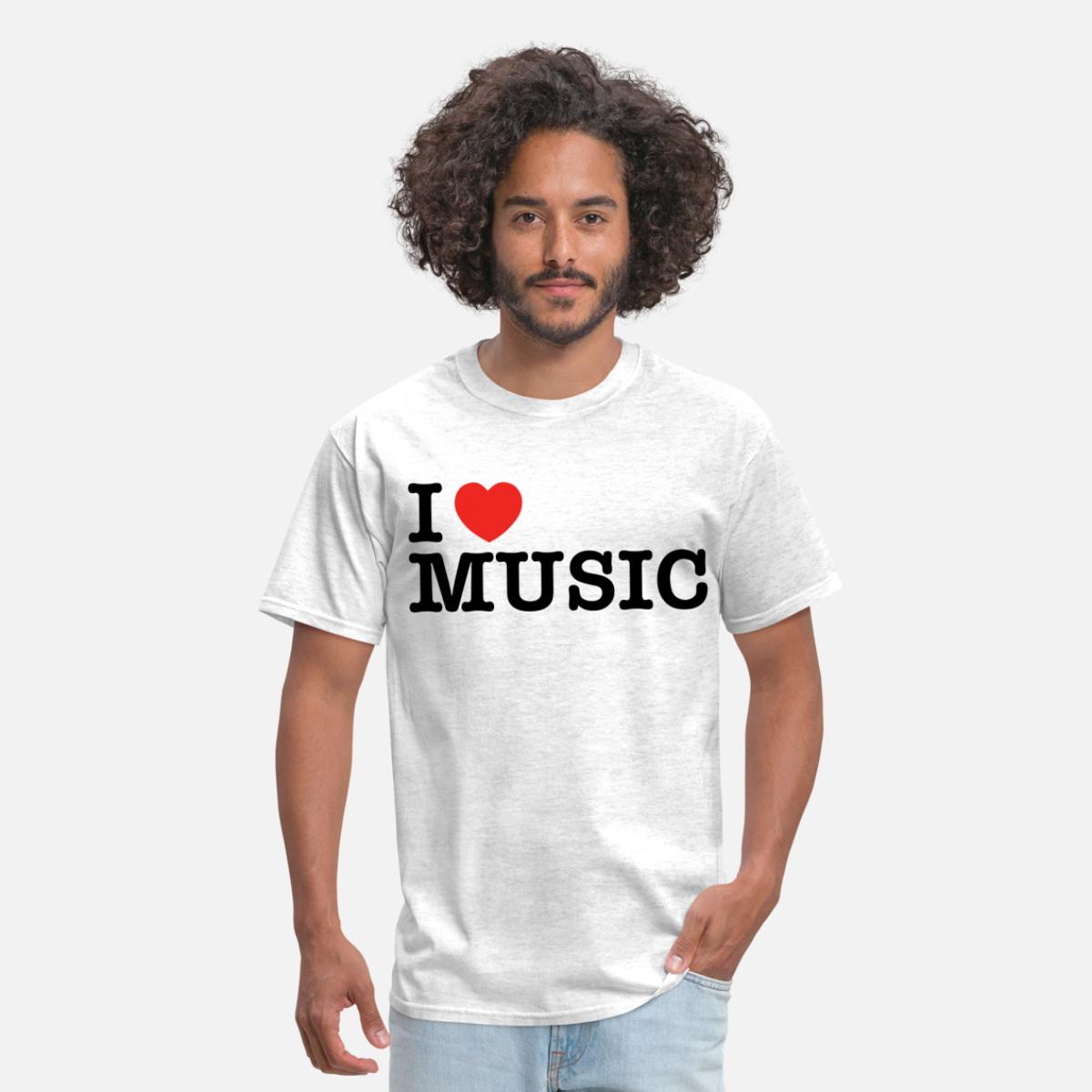 Music Lover - I Love Music White T-Shirt