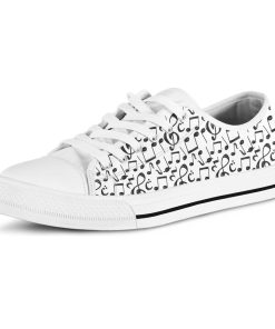 Alternative view of Music Lover - Musical Notes Low Top Shoes V2