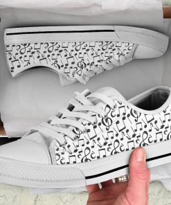 Music Lover - Musical Notes Low Top Shoes V2