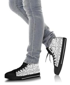 Music Lover - Musical Notes High Top Shoes V2 - Image 3