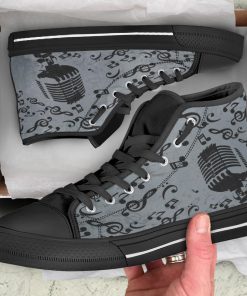 Music Lover - Musical Notes High Top Shoes V3 - Image 4