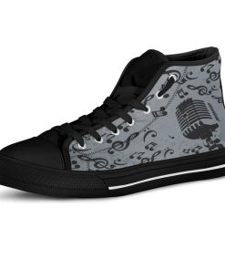 Music Lover - Musical Notes High Top Shoes V3 - Image 5
