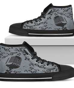 Music Lover - Musical Notes High Top Shoes V3 - Image 3