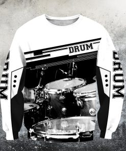 Music Lover - Drums Black White Sweatshirt